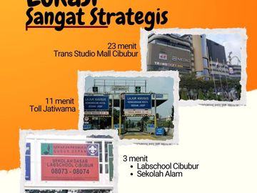 Rumah RTC Cibubur-Jatiranggon, Baru 2 LANTAI Mewah Harga Murah, Jatisampurna Kota Bekasi Jual Dijual