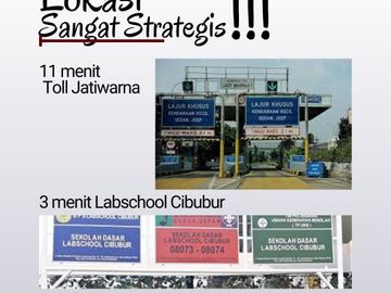 Rumah RTC Cibubur-Jatiranggon, Baru 2 LANTAI Mewah Harga Murah, Jatisampurna Kota Bekasi Jual Dijual