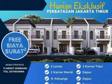 Rumah RTC Cibubur-Jatiranggon, Baru 2 LANTAI Mewah Harga Murah, Jatisampurna Kota Bekasi Jual Dijual