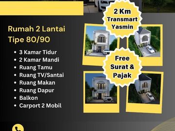 Rumah Soba Cimanggu, Baru 2 LANTAI, Mewah Harga Murah, Minimalis Exclusive di Kota Bogor Jual Dijual