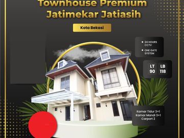 Rumah Mgn KODAU, SIAP HUNI 2 LANTAI Murah Mewah Townhouse Jatimekar Jatiasih Kota Bekasi Jual Dijual