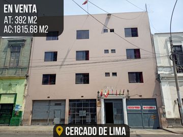 HOTEL EN VENTA CON UBICACIÓN ESTRATÉGICA: ¡IDEAL PARA NEGOCIOS O ALMACÉN! - CERCADO DE LIMA
