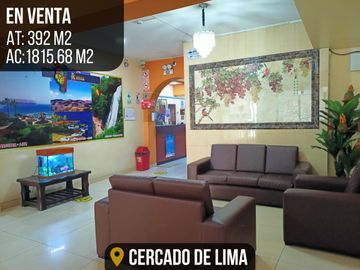 HOTEL EN VENTA CON UBICACIÓN ESTRATÉGICA: ¡IDEAL PARA NEGOCIOS O ALMACÉN! - CERCADO DE LIMA