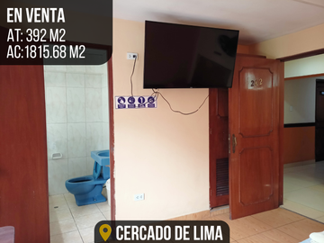 HOTEL EN VENTA CON UBICACIÓN ESTRATÉGICA: ¡IDEAL PARA NEGOCIOS O ALMACÉN! - CERCADO DE LIMA