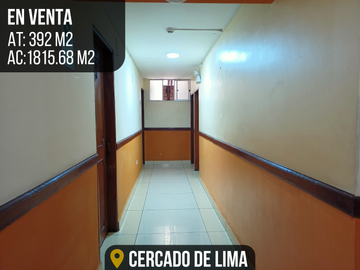 HOTEL EN VENTA CON UBICACIÓN ESTRATÉGICA: ¡IDEAL PARA NEGOCIOS O ALMACÉN! - CERCADO DE LIMA