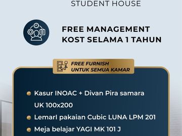 JUAL Kosan IPB (6 KAMAR) Dekat (KAMPUS IPB) Kost Baru, FULL FURNISHED, Bogor Barat, (CANDRA) DIJUAL