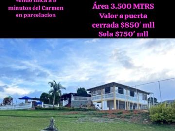 Venta finca en El Carmen Dagua