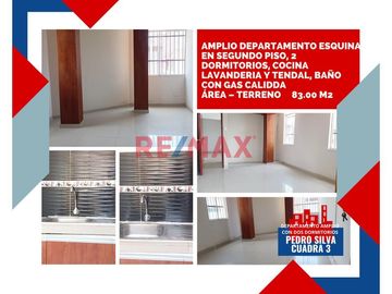 Departamento Amplio Y Ventilado De 83 M2 En Segundo Piso Y Esquina