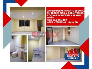 Departamento Esquina, Cerca A Cc Del Sur, Estrategicamente Ubicado, Amplio Y Ventilado De 91 M2 En Tercer Piso