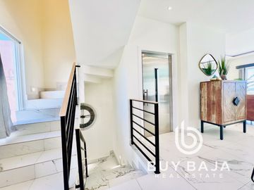 Modern style home with an elevator and stunning ocean view in Playas de Rosarito