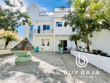 Modern style home with an elevator and stunning ocean view in Playas de Rosarito