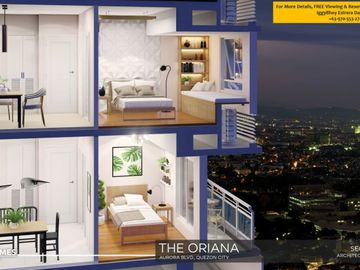 Up For Grabs: Own Unit 805A Studio at THE ORIANA – Facing Katipunan Avenue, Only 20K Down! Ideal For AIRBnB – Perfect For Passive Income!