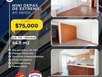 VENTA DE MINI DEPAS EN TTIO - WANCHAQ A POCO PASOS DE LA AV 28 DE JULIO