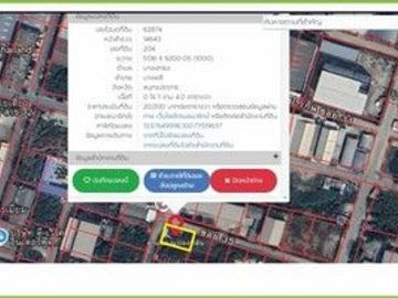 Purple land for sale for factory and warehouse, Bangna-Trad Road, Km.19 (area 3-3-27 rai, selling for 12 million per rai, totaling 45,810,000 million