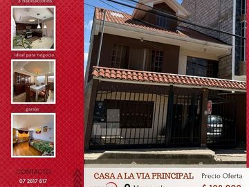 Villa comercial a la Vía principal Mayancela