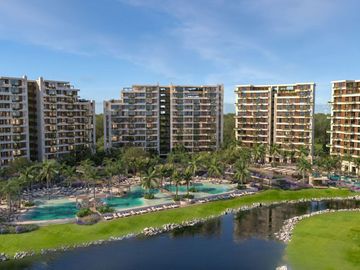 Departamento en piso 10, amenidades de lujo, club de playa en venta Corasol PDC