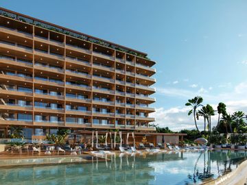 Desarrollo frente al mar en Puerto Morelos, Loft amueblado