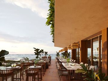 Desarrollo frente al mar en Puerto Morelos, Loft amueblado