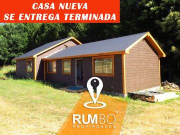 Casa nueva en parcela Villarrica