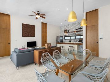 Departamento de 2 recamaras en venta en Manor Tulum-Aldea Zama