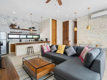 Departamento de 2 recamaras en venta en Manor Tulum-Aldea Zama