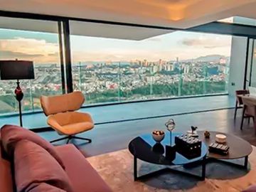 Penthouse En Venta En Bosque Real, Nuevo, De 3 Niveles Con Roof Garden Privado
