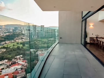 Penthouse En Venta En Bosque Real, Nuevo, De 3 Niveles Con Roof Garden Privado