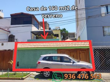 A UN PASO DE AV. LA MAR  - Casa como terreno en Pueblo Libre - zona residencial