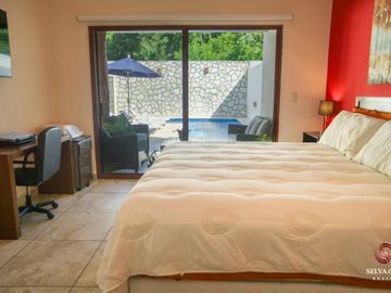 Casa con alberca y jardín cerca de la playa, venta, el Cielo, Playa del Carmen.