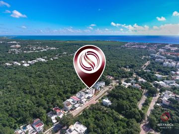 Casa con alberca y jardín cerca de la playa, venta, el Cielo, Playa del Carmen.