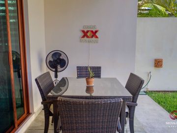 Casa con alberca y jardín cerca de la playa, venta, el Cielo, Playa del Carmen.