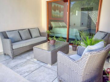Casa con alberca y jardín cerca de la playa, venta, el Cielo, Playa del Carmen.