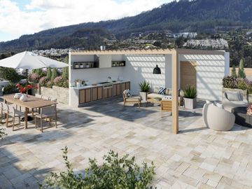 201 Cumbayá. Miravalle. Departamentos con patio y balcón. Departamento 2 ó 3 Dormitorios 167,50 m  más balcón 25,80 m