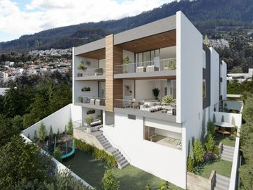 201 Cumbayá. Miravalle. Departamentos con patio y balcón. Departamento 2 ó 3 Dormitorios 167,50 m  más balcón 25,80 m