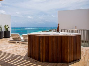 Penthouse de 1 recámara Ocean Front en Puerto Morelos