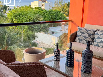 Departamento en venta a dos calles de playa Chicxulub