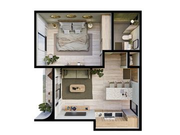 Departamento de 1 habitacion a unos pasos de la 5ta Avenida en Playa del Carmen