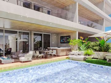 Departamento planta baja en venta, Terraza privada, El Tezal, Cabo San Lucas