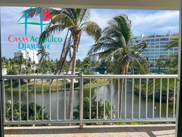Suite en venta amueblada con terraza, vista al lago y áreas comunes