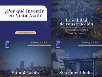 DEPARTAMENTO EN VENTA EN VISTA AZUL, CORREGIDORA 3 RECS, 2 BAÑOS, VISTA ESPECTACULAR