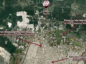 Casa con alberca privada y jardín, en venta, La Ceiba, Zona Norte, Mérida