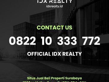 Dijual Rumah Pondok Tjandra Indah Waru Sidoarjo dekat Tenggilis Juanda