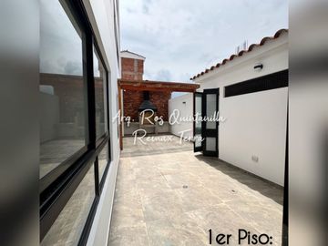CON TERRAZA PARRILLERA PERFECTO DEPARTAMENTO ACCESIBLE EN 1ER PISO EN LARAPA
