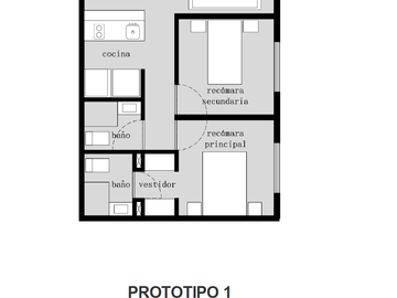 DEPARTAMENTO 2 RECAMARAS CON ESTACIONAMIENTO PREVENTA