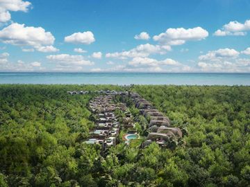 Condo duplex en venta, junto al mar, rooftop común, alberca, Tulum 101, Tulum
