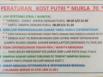 Kost Putri Dekat UNPAD Dipatiukur, ITENAS Bandung, Gedung Sate, Lapangan Gasibu
