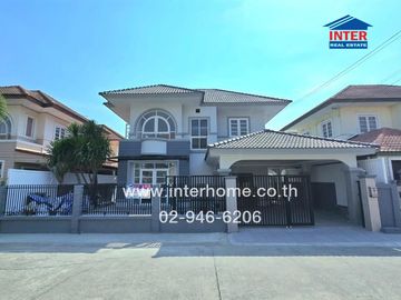 2-storey detached house, 50.7 sq.w., Lalin in the Park Village, near 5-way Watcharapol Intersection, Soi Watcharapol 3, Intersection 3, Watcharapol Ro