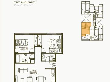 Venta 2 Ambientes en Pozo Emprendimiento Palomar