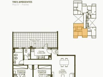 Venta 2 Ambientes en Pozo Emprendimiento Palomar