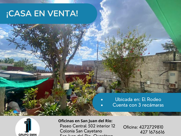 CASA EN VENTA EN EL RODEO PALMILLAS SAN JUAN DEL RIO